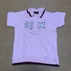コムサイズム　CCIK刺繍 ポロシャツ 130cm ピンク