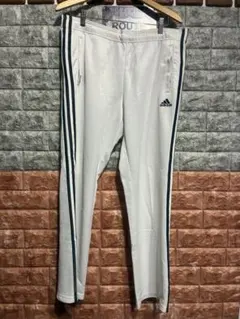 adidas ホワイト ジャージパンツ 3本ライン