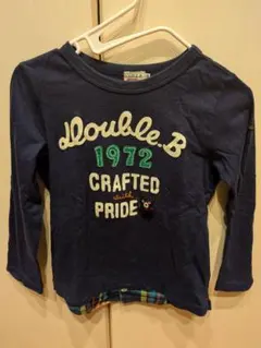 mikihouse　double.B ネイビー 長袖カットソー 120