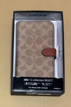 【703】COACH iPhone13Pro Max 手帳型ケース シグネチャー