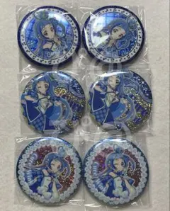 値下バラ売り不可　キミとアイドルプリキュア BIGホログラム缶バッジ　ウインク②