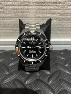 EDOX　エドックス　スカイダイバーネプチュニアン　NEWロゴ　ブラック　美品 2025年最新】エドックス スカイダイバー ネプチュニアンの人気アイテム