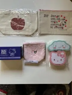 洋服の青山　ポーチ、スポンジ、キャニスター