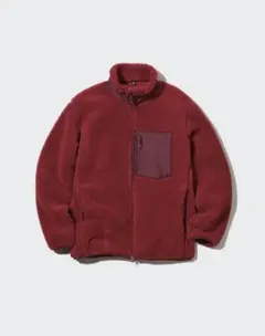 ユニクロ 防風アウターフリースジャケット（長袖） 赤 M