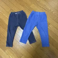 ユニクロ リラックスフィットレギンス 100 2着