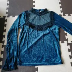 ベルベット風 長袖トップス