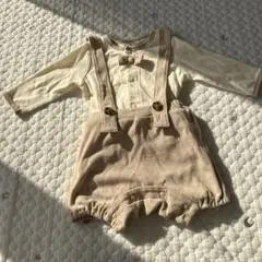 ボウタイ付きロンパース 60-70