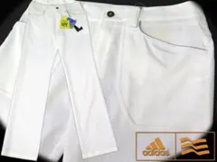 新品●アディダスゴルフ●Static-Dry　ストレッチ ロングパンツ　白/L