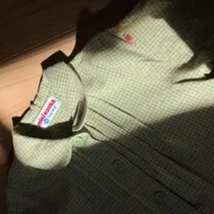 ミキハウス 緑 チェック柄 シャツ