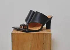 HERMES エルメス オスティア 37ハーフ ブラック 黒 ミュール - メルカリ