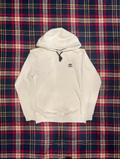 アディダス adidas パーカー ホワイト フード付き トレフォイルロゴ