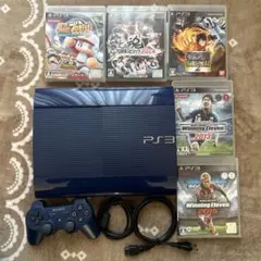 ブルー PS3 本体 コントローラー付き