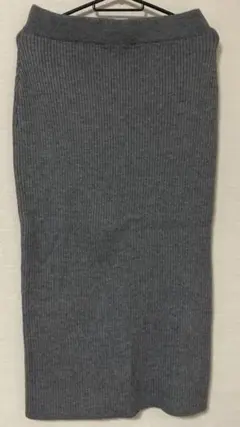 AZUL BY MOUSSYリブ タイトスカート M グレー