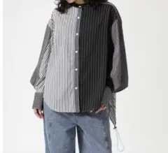 ●美品24年モデル●UN3D.ダブルトライアングルタックシャツ♡