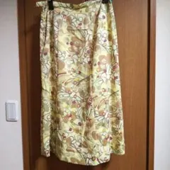 11号size、日本製の花柄ロングスカート