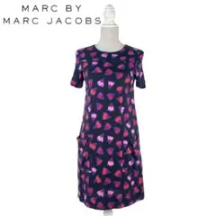 05T661☆ MARC JACOBS 春夏 花柄 ひ丈ワンピース XS〜