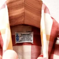 【美品】60s TOWNCRAFT チェック柄 半袖シャツ vintageのサムネイル