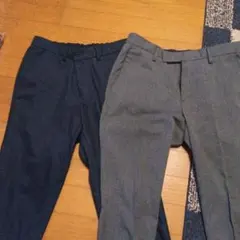 BEAUTY&YOUTH リラックススラックス Sサイズ ネイビー グレーセット