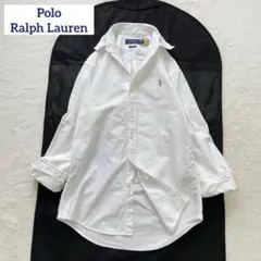 大きいサイズ ラルフローレン オックスフォードシャツ 白 現行タグ