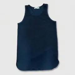 UNITED ARROWS タンクトップ　黒　ワッフル　Lのサムネイル