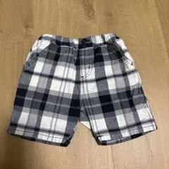 プティマイン　チェック柄ショートパンツ 90