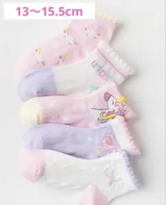 女の子♡靴下・ソックス♡ユニコーン♡韓国風かわいい♡5足まとめ売りピンクパープル