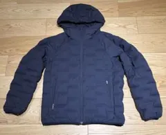 PLST ネイビー フード付き ダウンジャケット