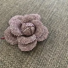 コサージュ　ブローチ　お花　パープル　紫