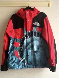 ノースフェイス シュプリーム コラボ マウンテンパーカー 自由の女神
