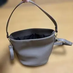 GU☆バッグ(別売りショルダー付)グレージュ