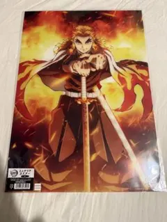 鬼滅の刃　無限列車編　ミニクリアポスター煉獄杏寿郎A3サイズ