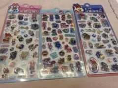 【３枚セット】ディズニー☆ズートピア☆シール☆ぷくぷく☆立体