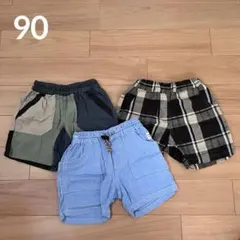 【90】ブリーズ 男の子 ハーフパンツ 3枚セット まとめ売りのサムネイル