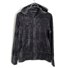 UNIQLO ダークグレー フルジップ パーカー　L