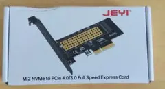 JEYI M.2 NVMe to PCIe 4.0/3.0 拡張カード