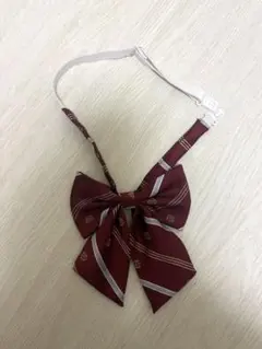 ストライプ 制服　リボンタイ　赤