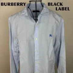 ★美品★ BURBERRY BLACK LABEL メンズ 長袖綿麻シャツのサムネイル