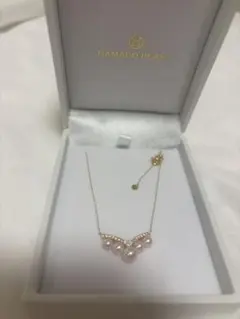 浜幸パール パールペンダント ネックレス PT プラチナ ダイヤモンド 