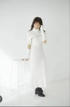 SNIDEL ロングワンピース アイボリー