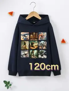 イタリアンブレインロット パーカー 120cm ネイビー 新品 秋冬 速乾　薄手