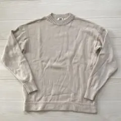 UNIQLO ユニクロ　ミドルゲージモックネックセーター　サイズ3L ナチュラル
