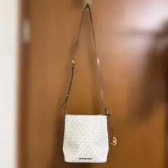 マイケルコース　ショルダーバッグ　ホワイト/ブラウン