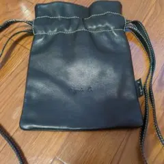 最終値下げ　アニエスべー　レザー巾着