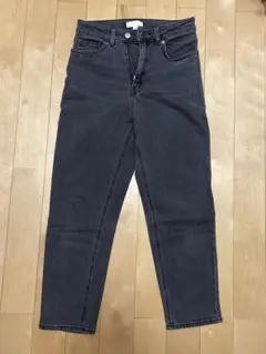 H&M ストレートデニム ブラック EUR36
