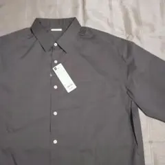 GU ブロード オーバーサイズシャツ 5分袖 メンズ Lサイズ 新品未使用品