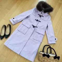 エマジェイムス ダッフルコート ロングコート アウター ウール混【9】 パープル