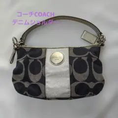 コーチCOACH ショルダーバッグ/デニムゴールド