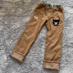 ミキハウス ダブルビー ストレッチパンツ ベージュ120のサムネイル