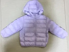 ユニクロ　パフテックウォッシャブルパーカ　110 パープル　ラベンダー　ダウン