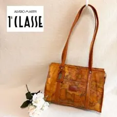 【PRIMA CLASSE】 マップ柄 トートバッグ A4収納可能